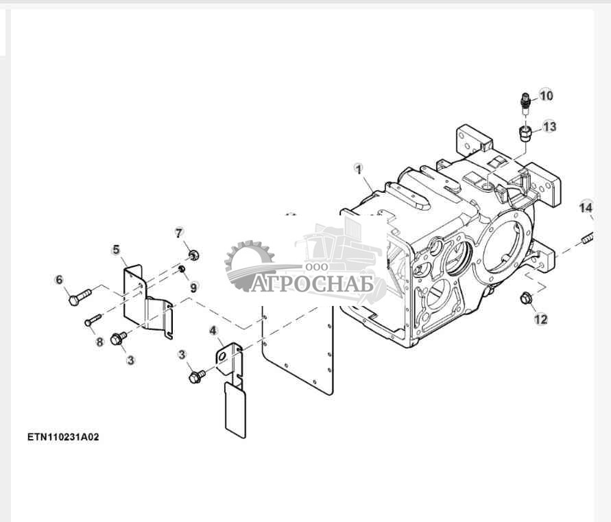 Корпус трансмиссии и щитки, 30 kmh 